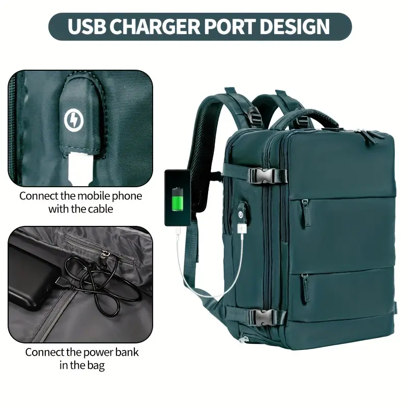 Maleta De Viaje Con Bollsillo De Zapatos